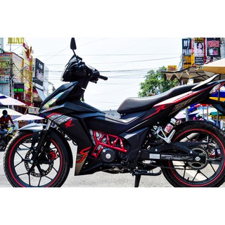 Tem trùm Winner Đỏ Đen 150 V1, độ team dán phủ decal xe máy giá rẻ đẹp