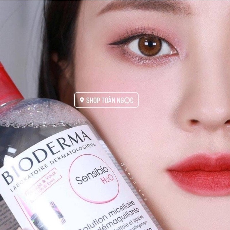 Nước tẩy trang Bioderma Pháp H2O Xanh- Hồng 500ml