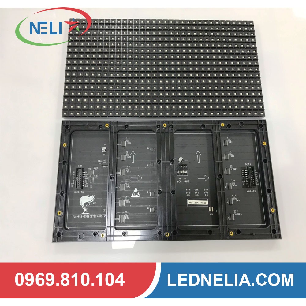 Module p10 full indoor hãng LLR mắt led 2835 - kích thước 160x320mm