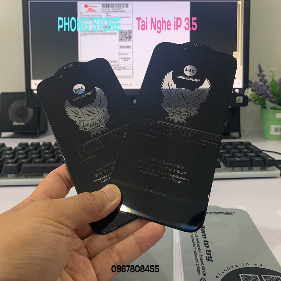 Kính cường lực Kingkong chống nhìn trộm cho iphone 7Plus/8Plus/X/Xs Max/11 Pro Max/12 Pro Max/13/13 Pro/13 Pro Max