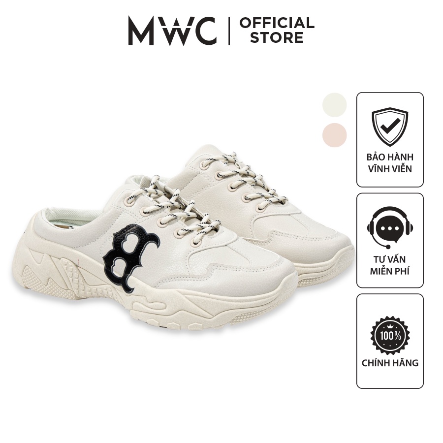 Giày MWC 5348 - Giày Thể Thao Nam, Sneaker Thời Trang, Sục Da Đế Cao Chữ B Năng Động