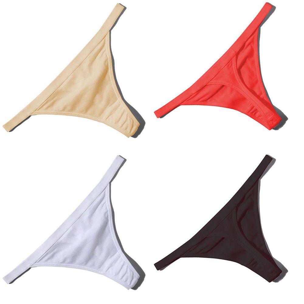 Quần Lót Cotton Lọt Khe Màu Trơn Gợi Cảm Cho Nữ