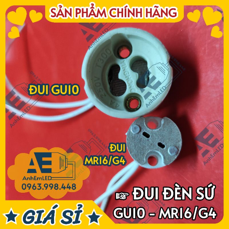 Bóng đèn GU10 MR16 G4 E27 LED HALOGEN 220V 5W 5.5W 12V 35W 50W     Decostar thủy tinh