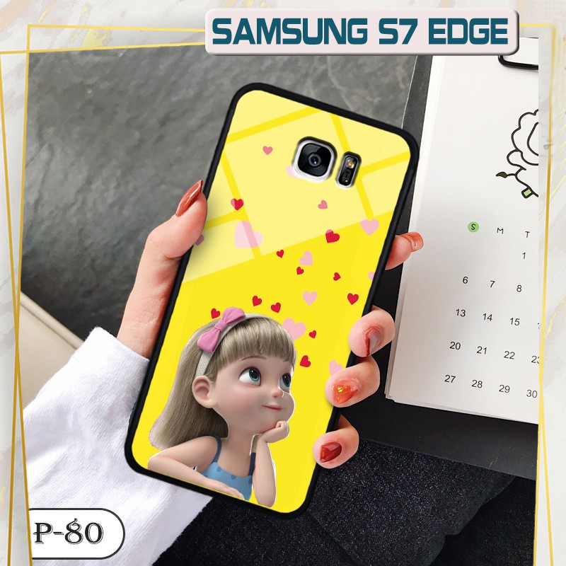 Ốp lưng kính 3D Samsung Galaxy S7/ S7 Edge-cute