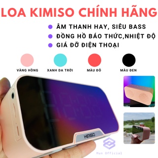 [Mã ELHACE giảm 4% đơn 300K] Loa Bluetooth Kiêm Đồng Hồ, Báo Thức, Đo Nhiệt Độ, Giá Đỡ Điện Thoại KIMISO K10 BH 3 Tháng