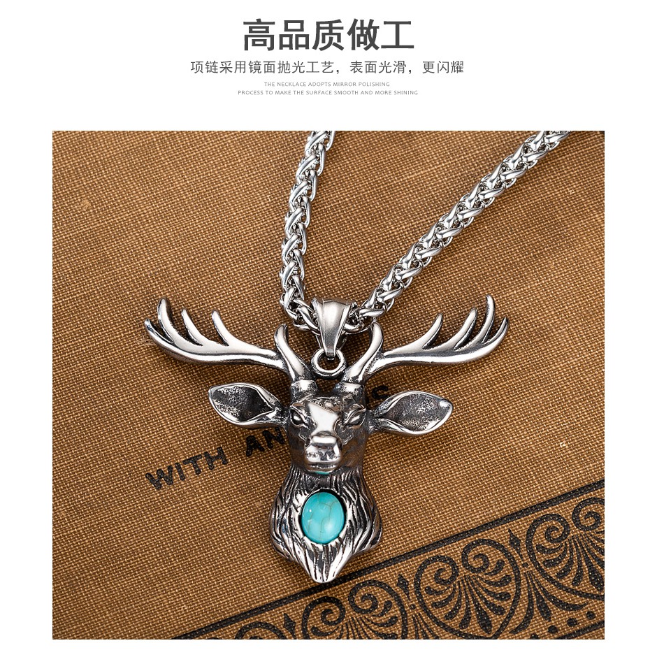 Vòng cổ cặp đôi bằng thép titan không gỉ phong cách hip hop