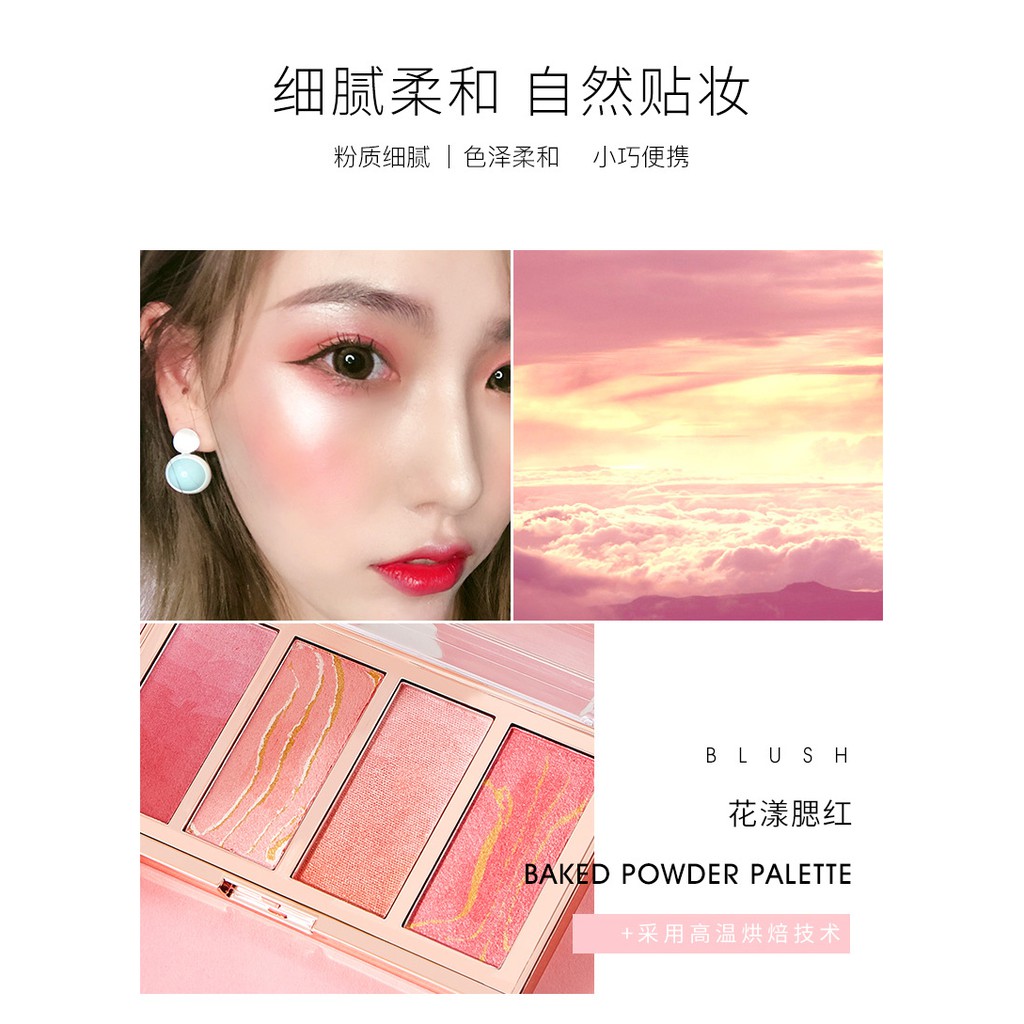 Phấn Má Hồng & Bảng Mắt Romatic Color Nội Địa Trung - Blush, Eyeshadow Palette | BigBuy360 - bigbuy360.vn