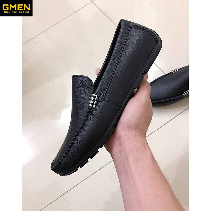 Giày lười nam chất liệu da bò mềm mại đế cao su khâu chỉ bảo hành 12 tháng  | BigBuy360 - bigbuy360.vn