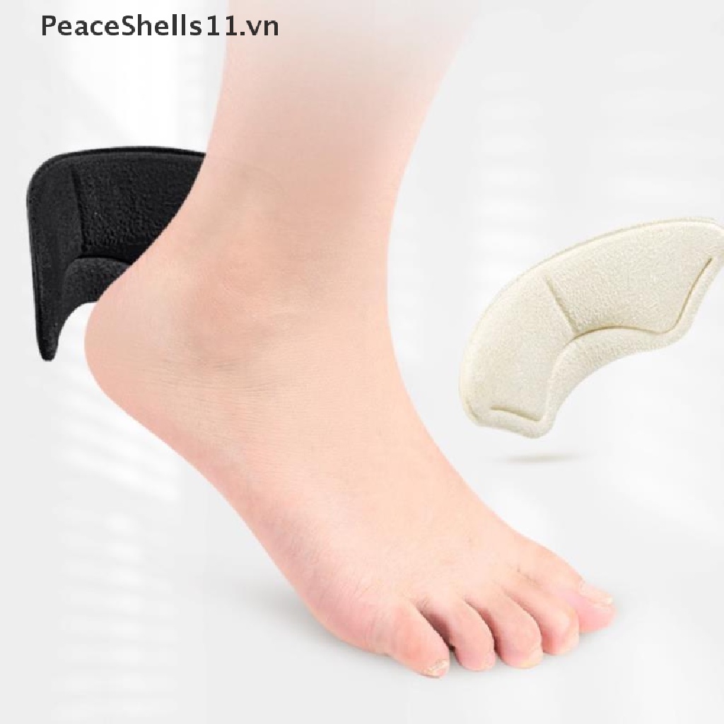 [Hàng mới về] Cặp đệm dán gót chân khi mang giày cao gót màu trơn chống mài mòn