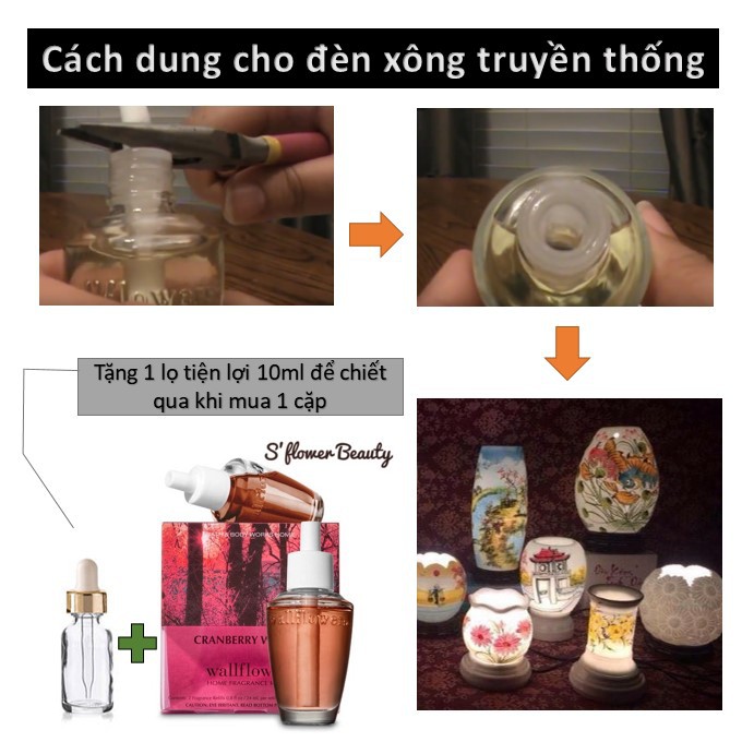 [Auth] Tinh Dầu Thơm Xông Phòng Bath &amp; Body Works Wallflowers Home Fragrance Refills (24ml)