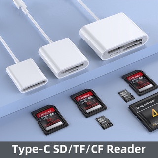Đầu Đọc Thẻ Nhớ OTG Type-C Sang TF SD CF Cho Realme Xiaomi