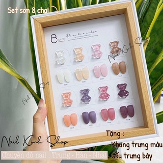 Set sơn gel UV 8 chai ( TẶNG KÈM BẢNG MÀU)
