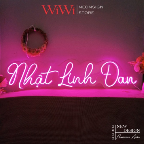 Đèn led neon chữ cái ghép tên theo yêu cầu, đèn chữ trang trí decor phòng ngủ, background bán hàng, chữ ngược livestream