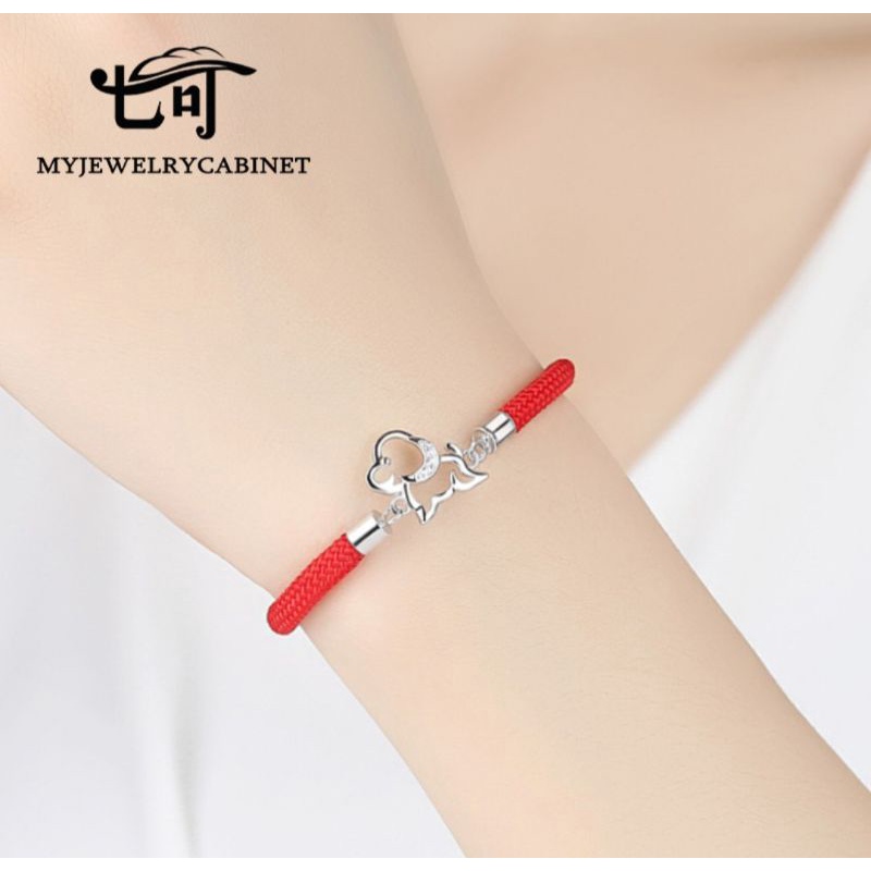 Lắc tay nam nữ cặp may mắn hình chú chó siêu xinh dễ thương bán chạy giá rẽ đẹp