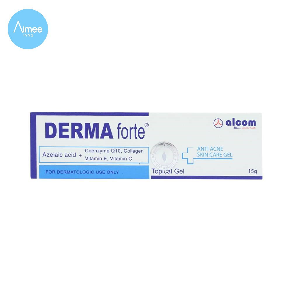 DERMA FORTE - GEL HỖ TRỢ GIẢM MỤN, NGĂN NGỪA THÂM SẸO 15G