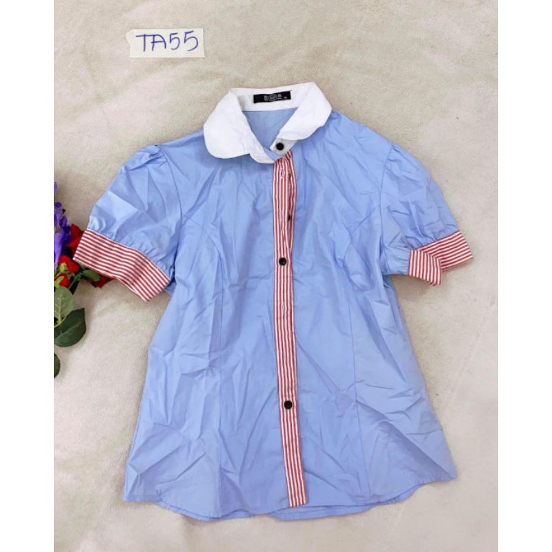 áo sơmi phối viền sọc size M. TA55