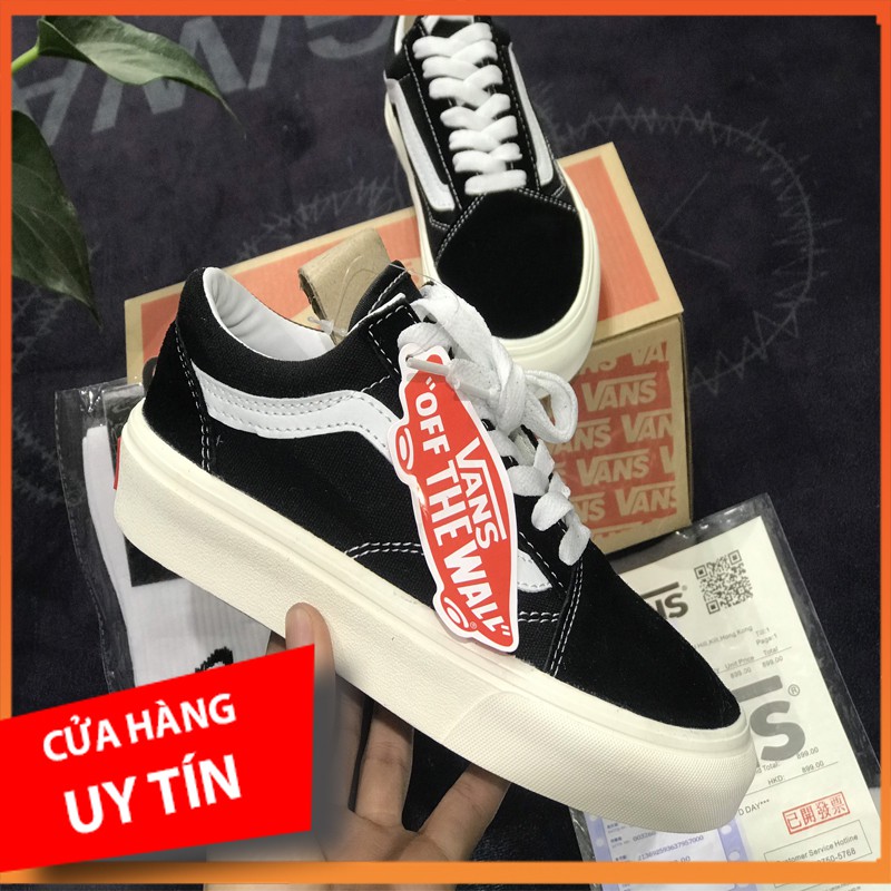 Giày Vans vault Old Skool Bản Chuẩn 11Trung [Vault-Da lộn] ( Ảnh chụp tại Shop) Rùa Sneaker