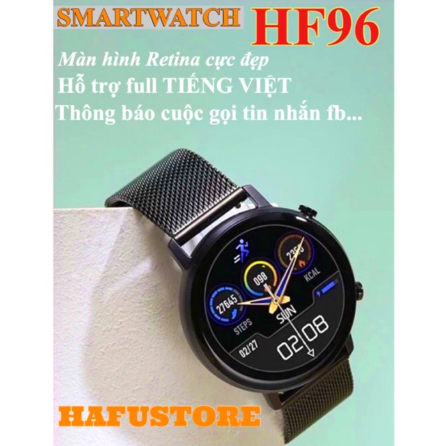 Đồng hồ thông minh HF96 màn hình Retina thông báo cuộc gọi tin nhắn