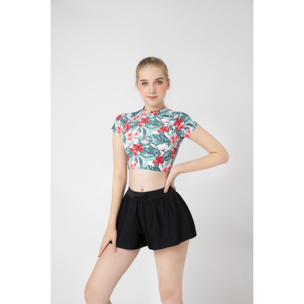 Quần bơi Nữ BIKINI PASSPORT kiểu kín đáo có dây rút - màu Đen - BS360_BL | BigBuy360 - bigbuy360.vn