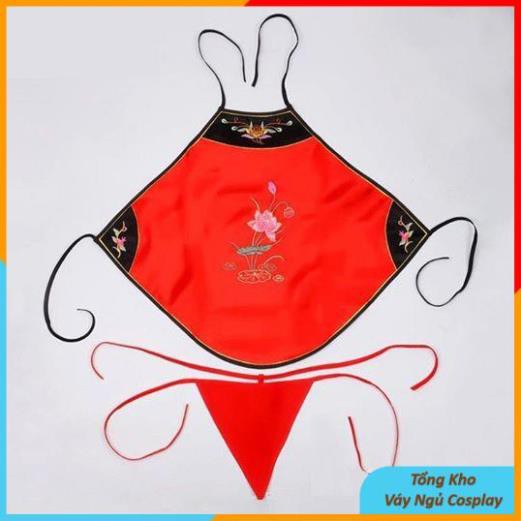 Áo Yếm Ngủ Nữ Thêu Hoa Gợi Cảm, Yếm Ngủ Thôn Nữ Chất Phi Lụa Phong Cách Cổ Trang Cosplay Sexy - Y600 TKVN | BigBuy360 - bigbuy360.vn