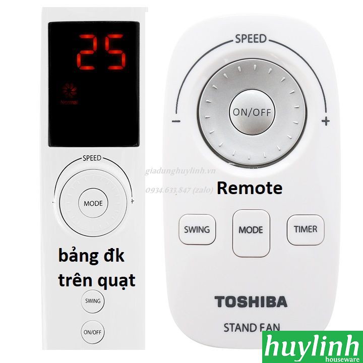 Freeship Quạt đứng Toshiba F-LSD30(W)VN