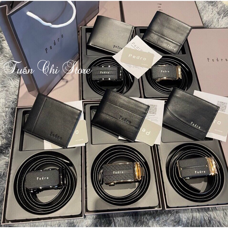 💥𝐒𝐈𝐄̂𝐔 𝐒𝐀𝐋𝐄 𝟓𝟎%💥 𝑪𝒐𝒎𝒃𝒐 𝒕𝒉𝒂̆́𝒕 𝒍𝒖̛𝒏𝒈 𝒗𝒊́ 𝒅𝒂 𝒏𝒂𝒎 𝑷𝒆𝒅𝒓𝒐𝒐 hàng cao cấp, Dây lưng nam và Ví da nam lịch lãm fullbox+ túi