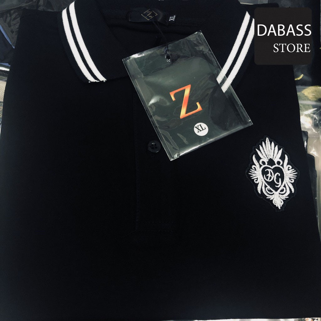 Áo thun nam cổ trụ áo thun polo nam thêu hình vương miệng sau lưng chất vải co dãn thoải mái [CÓ ẢNH THẬT TỰ CHỤP] | BigBuy360 - bigbuy360.vn