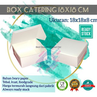 Image of Box Nasi Catering 18x18/ Dus Bomboloni/ Kotak Kue