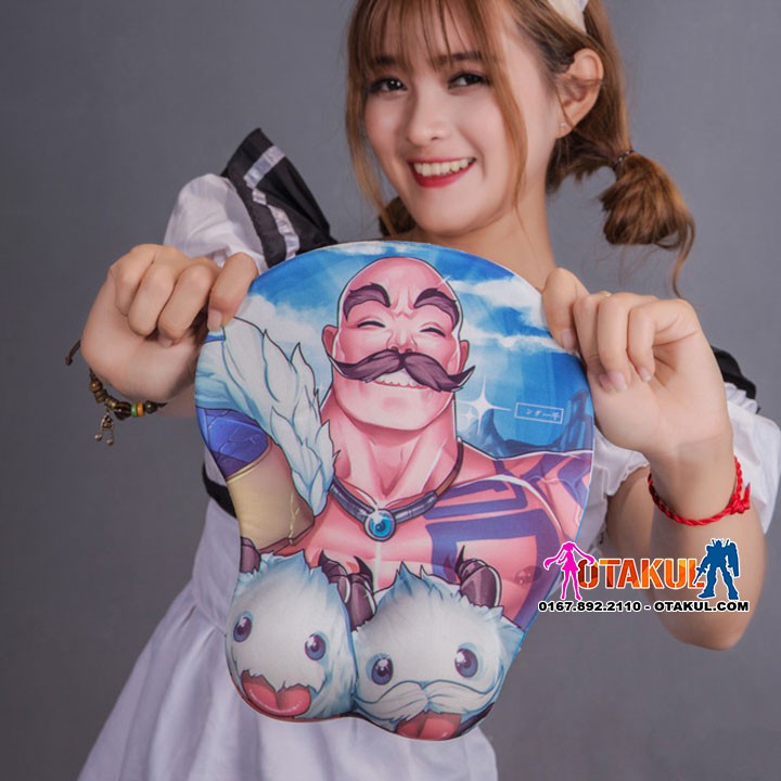 Lót Chuột 3D Braum- Oppai Mousepad [chống nước]