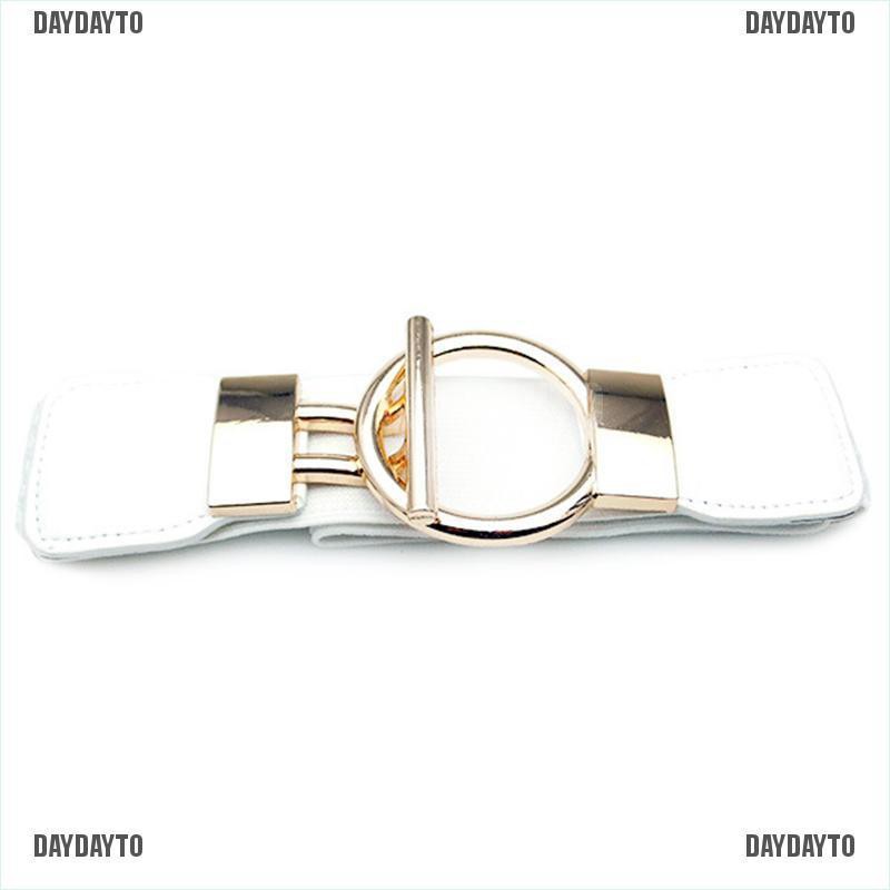 Thắt Lưng Co Giãn Bản Rộng Có Khóa Cài Cho Nữ Mặc Đầm