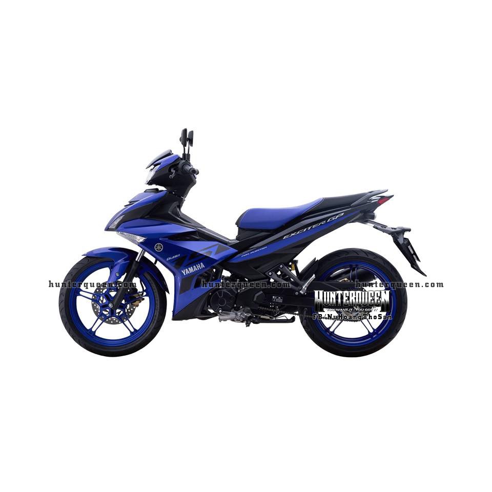 Tem in UV cao cấp. Exciter 150 GP 2019. Decal tem xe ép nhiệt kích thước chuẩn.