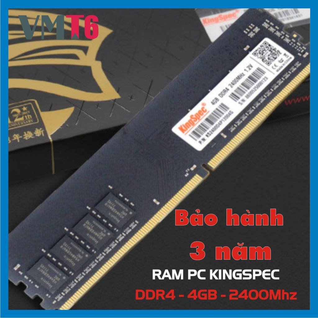 Bộ Nhớ Ram Kingspec DDR4 4G 2400MHz - Bảo hành chính hãng 5 năm !!