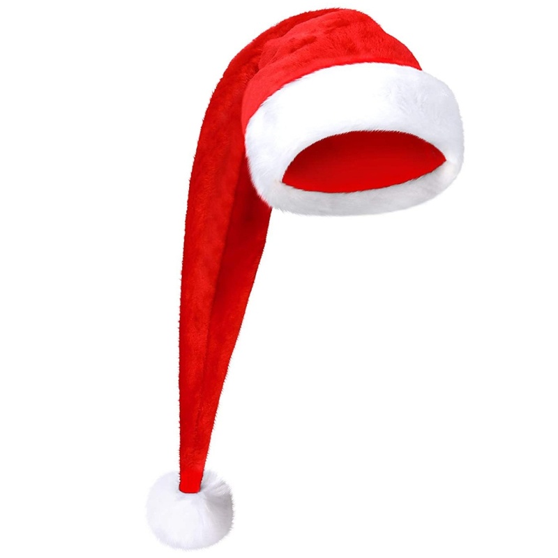Mũ Ông Già Noel / Năm Mới Bằng Lông Nhung Dễ Thương Xinh Xắn