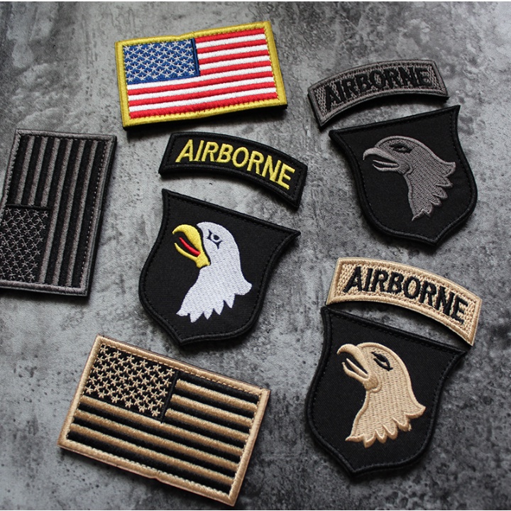 Patch_velcro sư đoàn dù 101_huy hiệu đại bàng_airborne