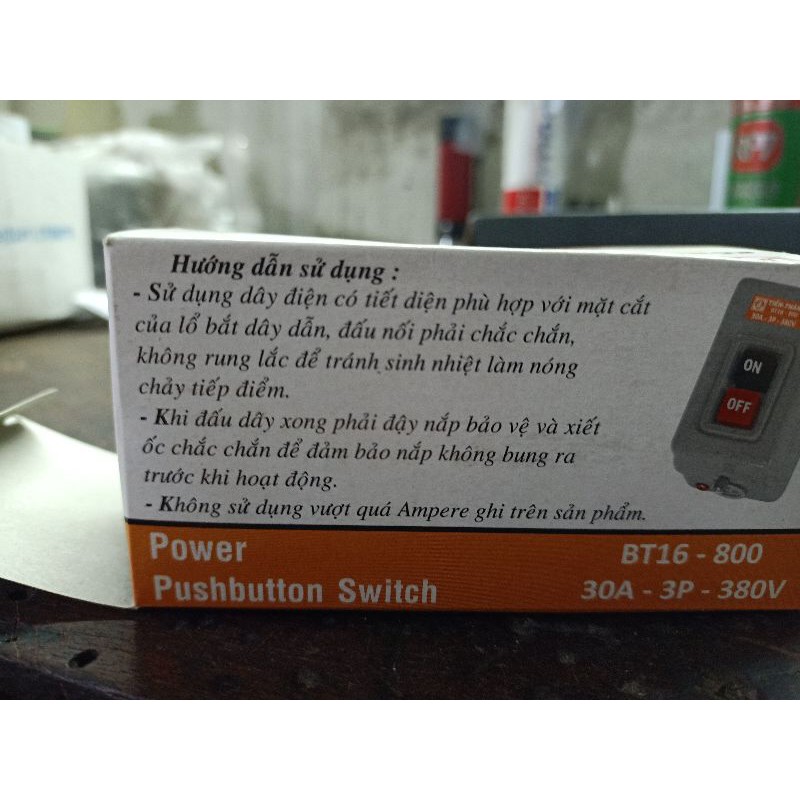 CÔNG TẮC NHẤN GIỮ ON/OFF TIẾN THÀNH - 3 PHA 30A