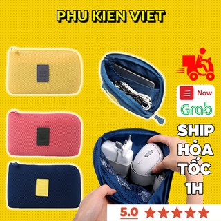 Túi chống sốc đa năng túi đựng phụ kiện công nghệ cáp sạc, tai nghe, sạc dự phòng, mỹ phẩm Cable Pouch - Phụ Kiện Việt
