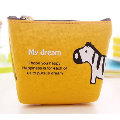 Ví Da PU Đựng Tiền Xu Hình Động Vật Hoạt Hình Đáng Yêu