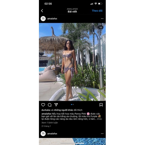 Thanh lý/pass set 4 món bikini amalafox amala fox