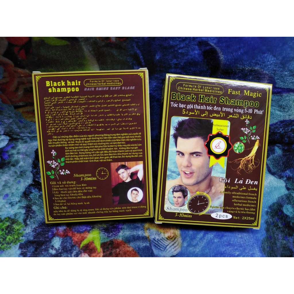 [Sỉ-Rẻ] Dầu gội là đen hộp 2 gói Fast Magic - PN [Lẻ-Sỉ]