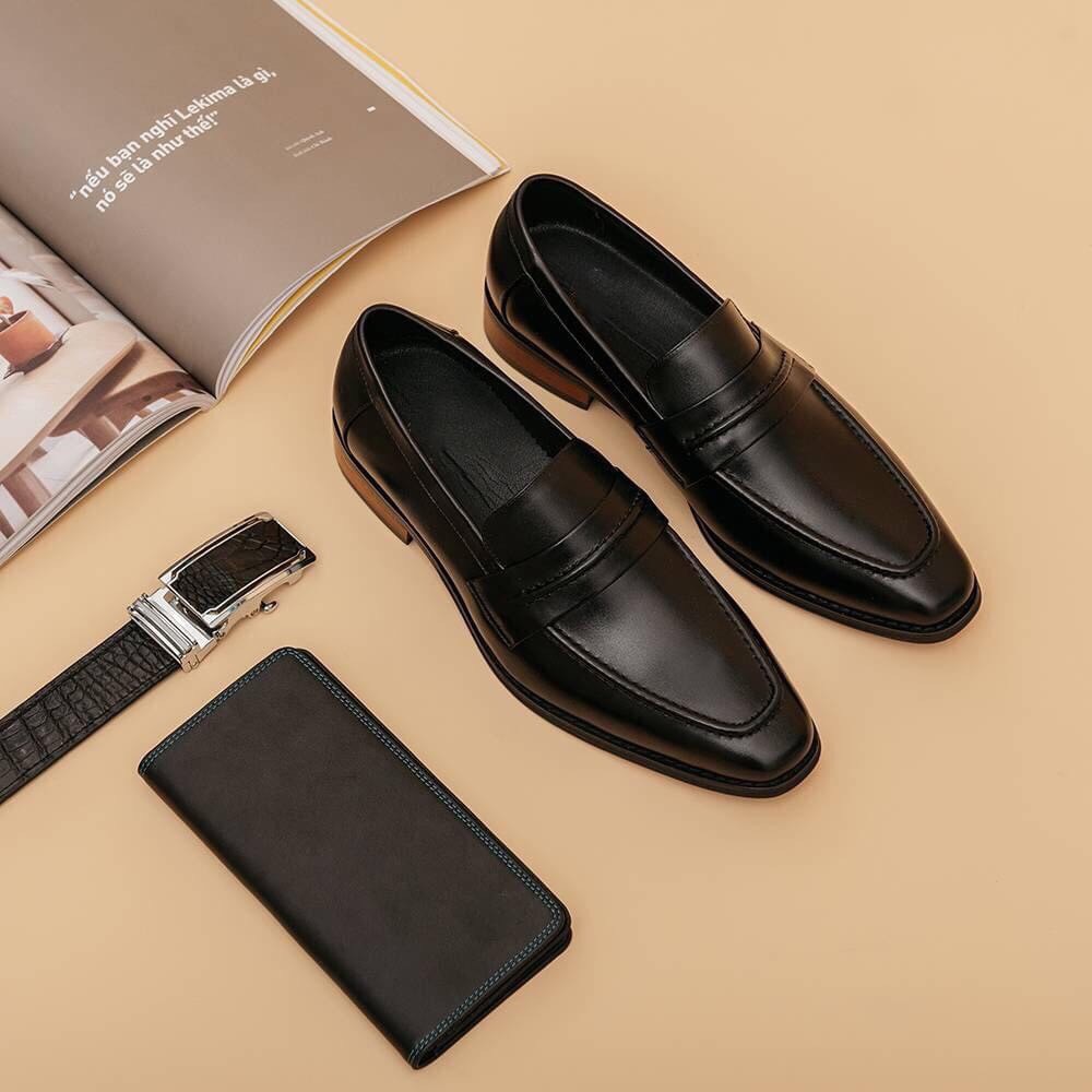 Mẫu giày Penny Loafer da bò mẫu 013D