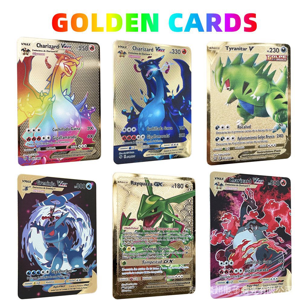 Bộ Sưu Tập Thẻ Bài Pokemon 800PS of Vmax Charizard GX Vstar Bằng Kim Loại Tây Ban Nha YM8Y HB4E