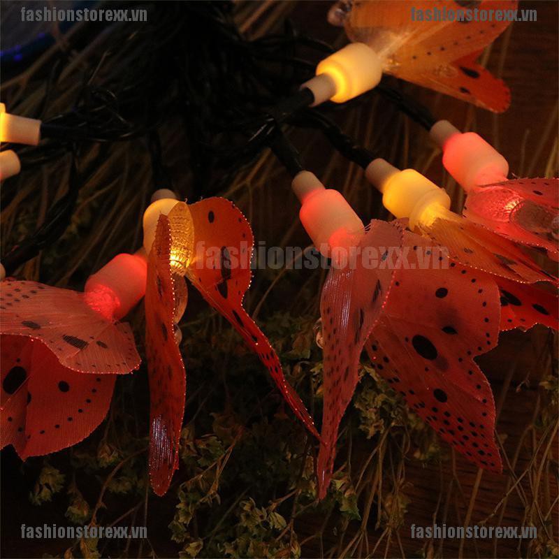 FASSI 20LED Solar  Lights Butterfly Christmas Outdoor Lighting Party Garden VN