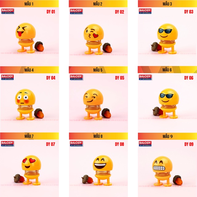 Emoji Lò Xo Nhún Nhảy Vui Nhộn, Emoji nhật, Icon dễ thương, Emoji smile, Icon nhún nhảy, Mặt cười lò xo đáng yêu