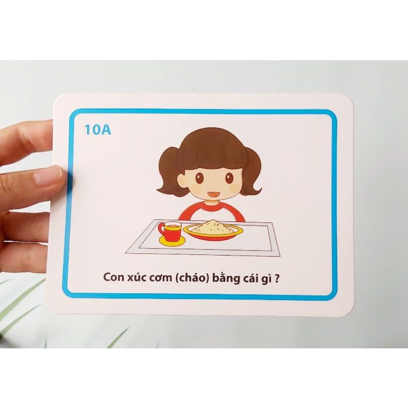 BỘ THẺ PHÁT TRIỂN NGÔN NGỮ - GIAO TIẾP - ĐẶT VÀ TRẢ LỜI CÁC CÂU HỎI BÉ HAY HỎI NHẤT (dành cho bé từ 1 tuổi - 7 tuổi)