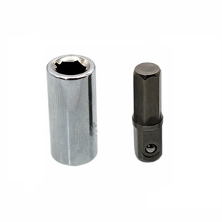 Ổ đĩa vuông 1 / 4 đến ổ cắm tác động chuôi lục giác 1 / 4 + bộ chuyển đổi ổ cắm khoan 1 / 4 llma