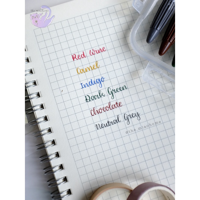 Bộ Bút Màu Monami Plus Pen 3000 - Tone Màu Vintage Pastel - Ngòi Bút 0.3mm