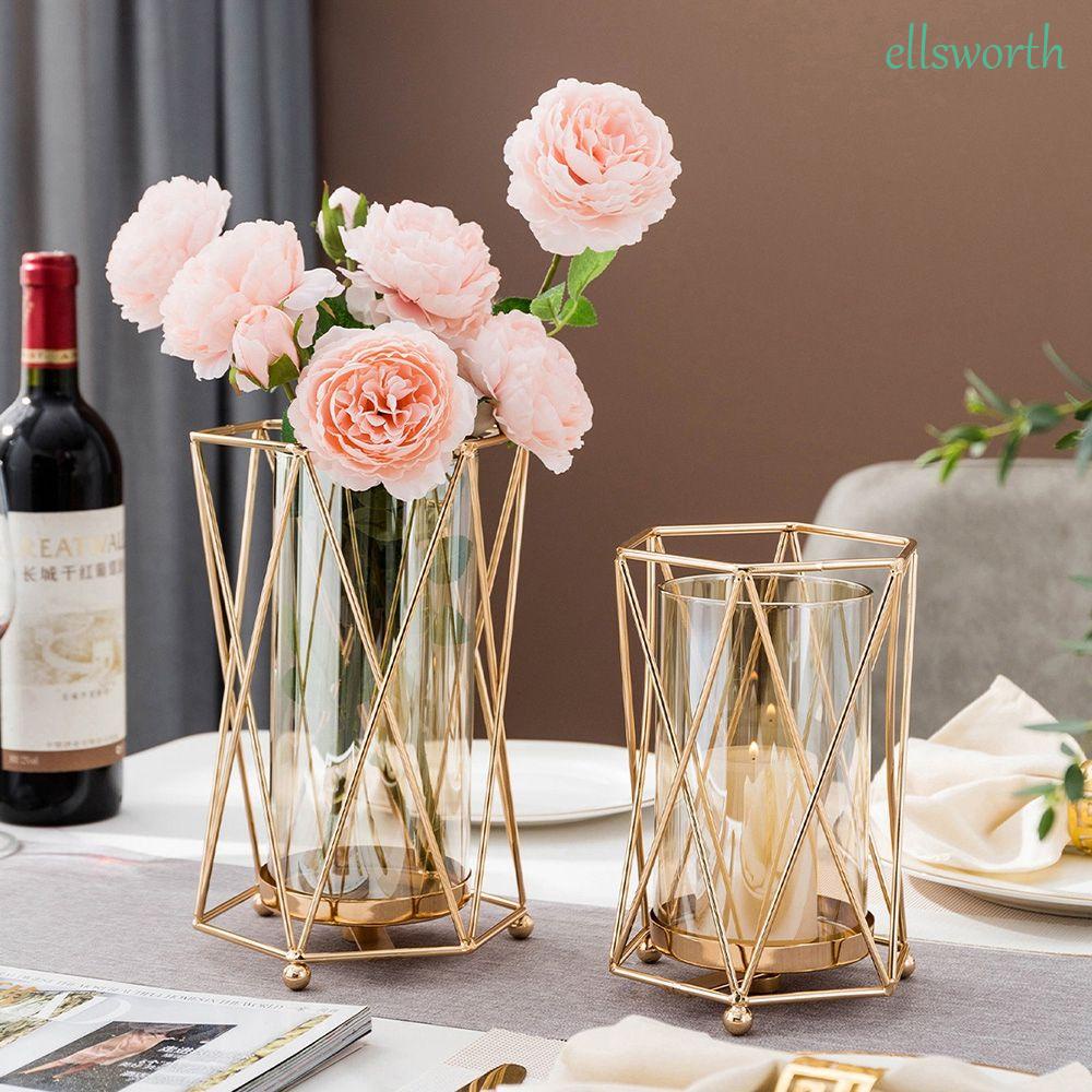 Giá Đỡ Nến Bằng Thủy Tinh Phong Cách Hiện Đại Dùng Trang Trí Bàn Tiệc Cưới