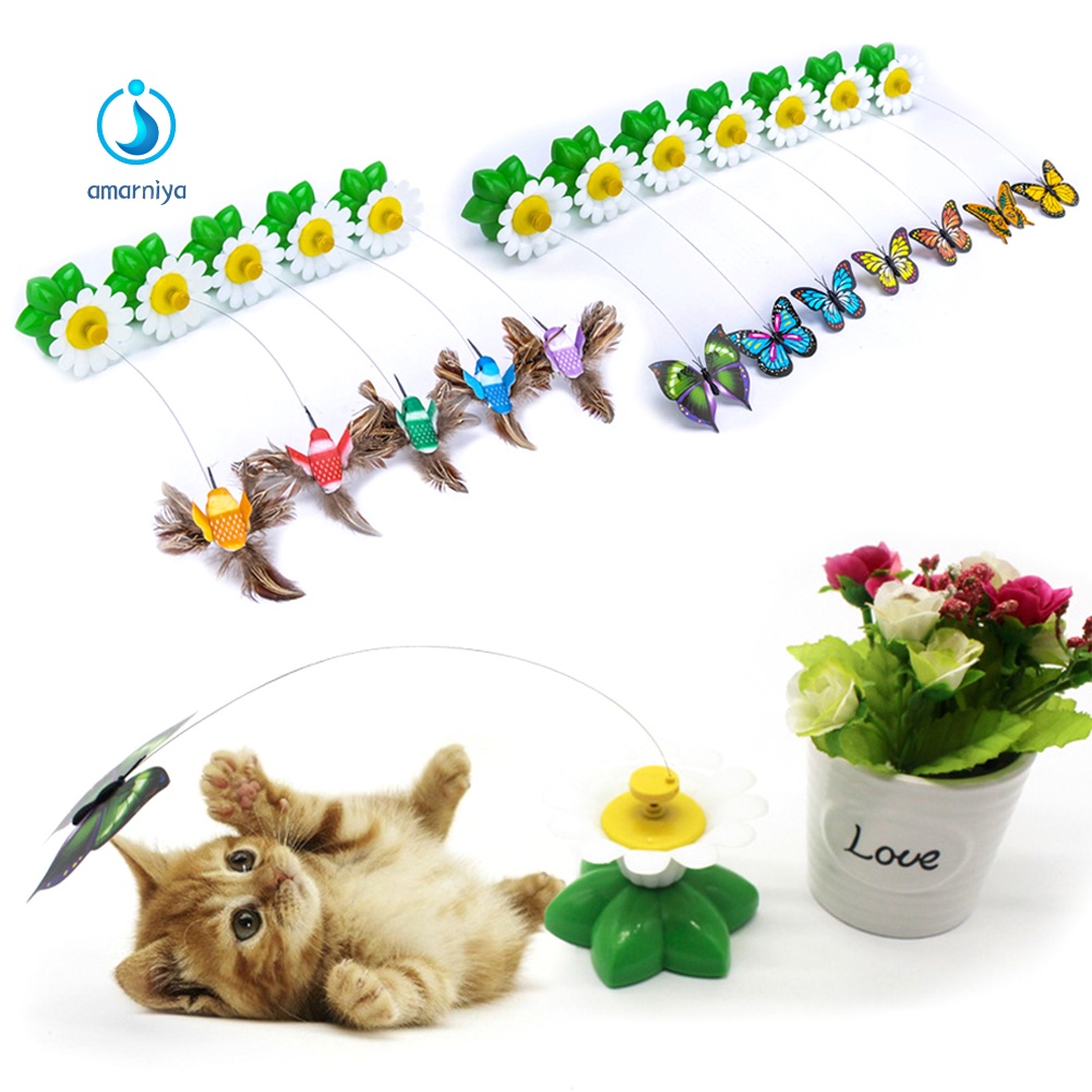 Đồ Chơi Hình Bướm Xoay Tự Động Cho Mèo Cưng