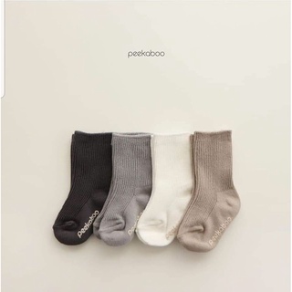 Tất thu đông Peekaboo, chống trượt cho bé