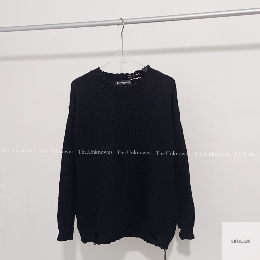 👑👑 -Áo len MASTERMIND WORLD Cashmere Knit Skull Jumper in Black, Áo len unisex Master Mind cao cấp